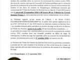 Ordre des notaires du Burkina : La cérémonie de prestation de serment des élèves stagiaires reportée à une date ultérieure img 20260922 wa0012